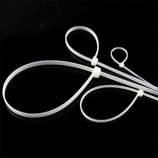 Wholesale Nylon Cable Ties 100mm 150mm 200mm 250mm 300mm Black White Self Locking cable Wire Zip Ties