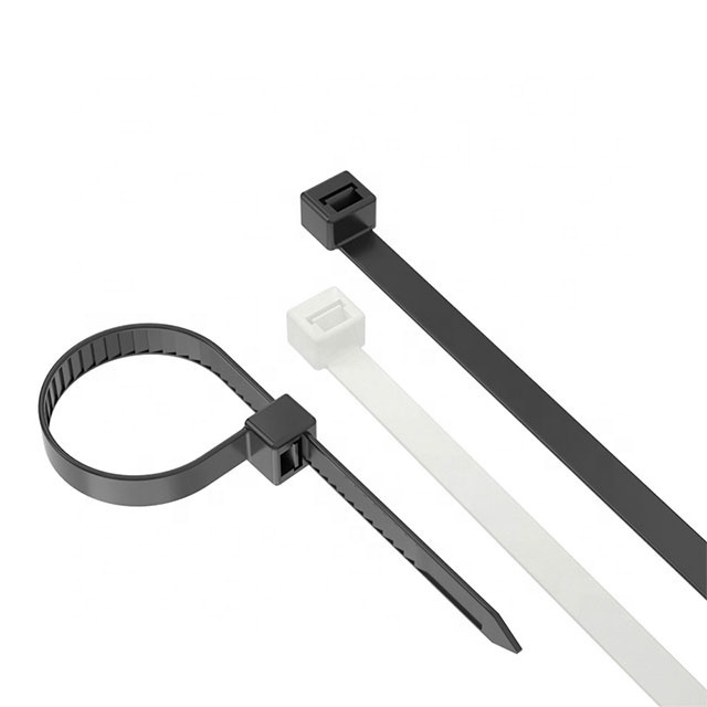 Wholesale Nylon Cable Ties 100mm 150mm 200mm 250mm 300mm Black White Self Locking cable Wire Zip Ties