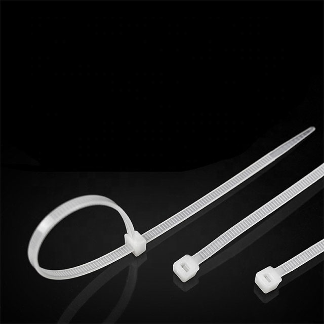 Electrical Heavy Duty Nylon 66 Cable Tie Zip Wrap Strap Plastic  Pa66 Self-Locking Black White Color Uv Resistant Best Price