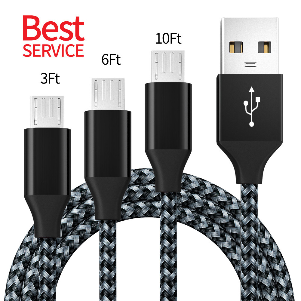 Hot new variety 3ft usb fast charging data cables 2.4 amps  Usb Type c cable Fast Charging