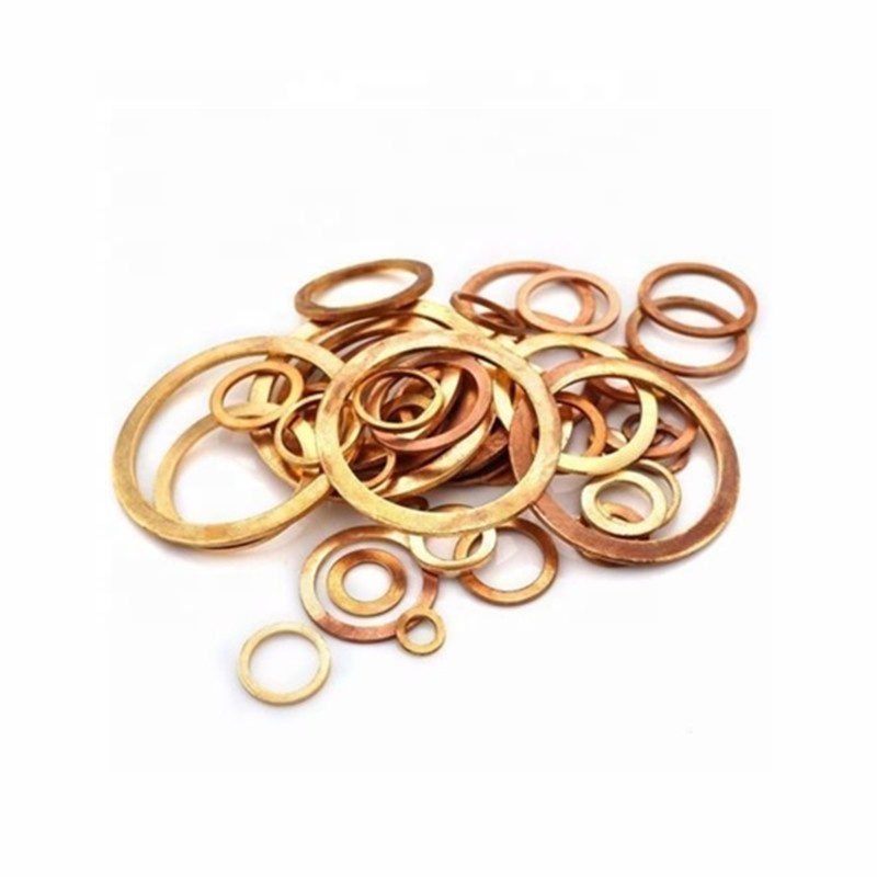 High quality customized copper flat gasket copper sealing washer