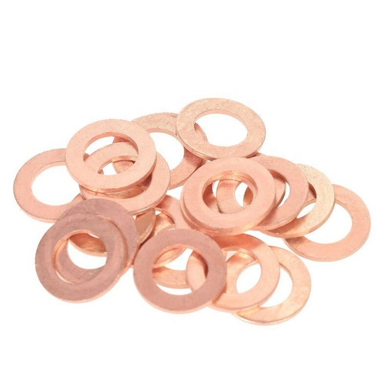 High quality customized copper flat gasket copper sealing washer