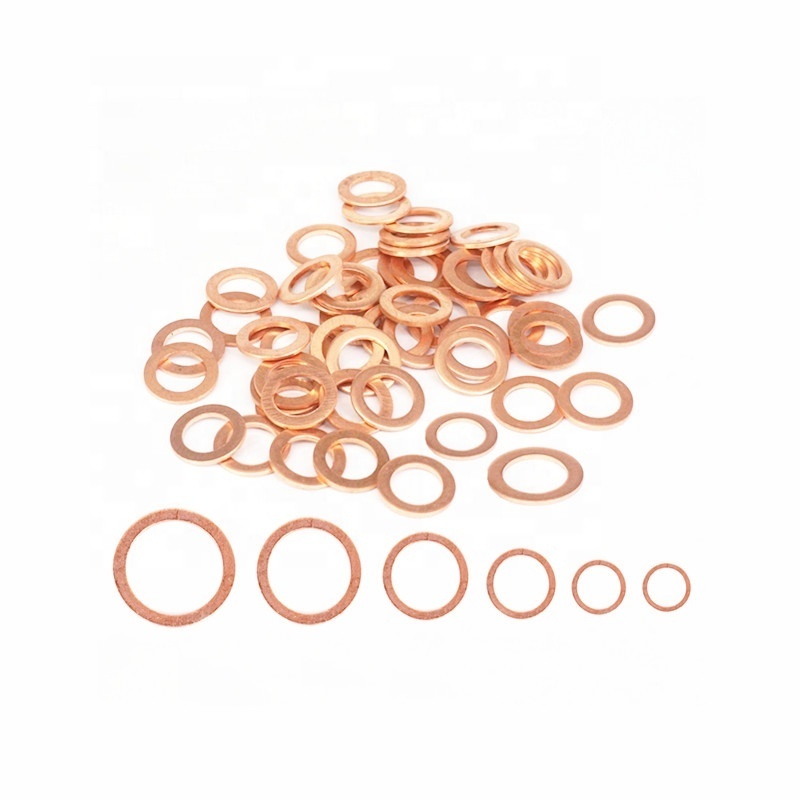 High quality customized copper flat gasket copper sealing washer