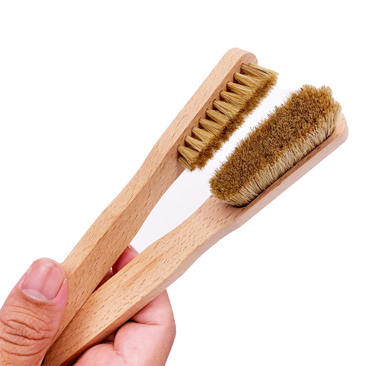 Popular Natural Boars Hair Climbing Chalk Brush With Beech Wood Handle