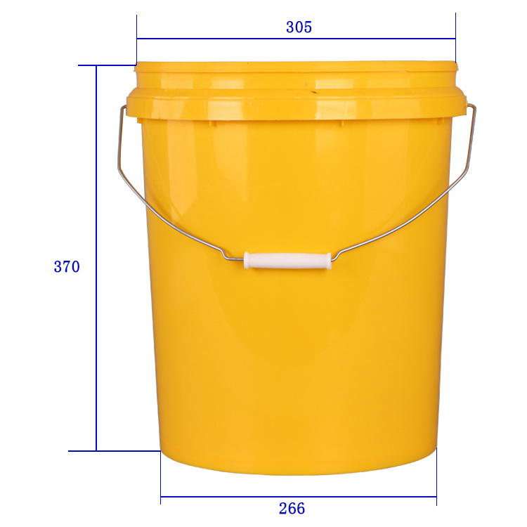 Hot Sale! 20L Food Grade 5 Gallon plastic buckets with handle and lid plastic pail