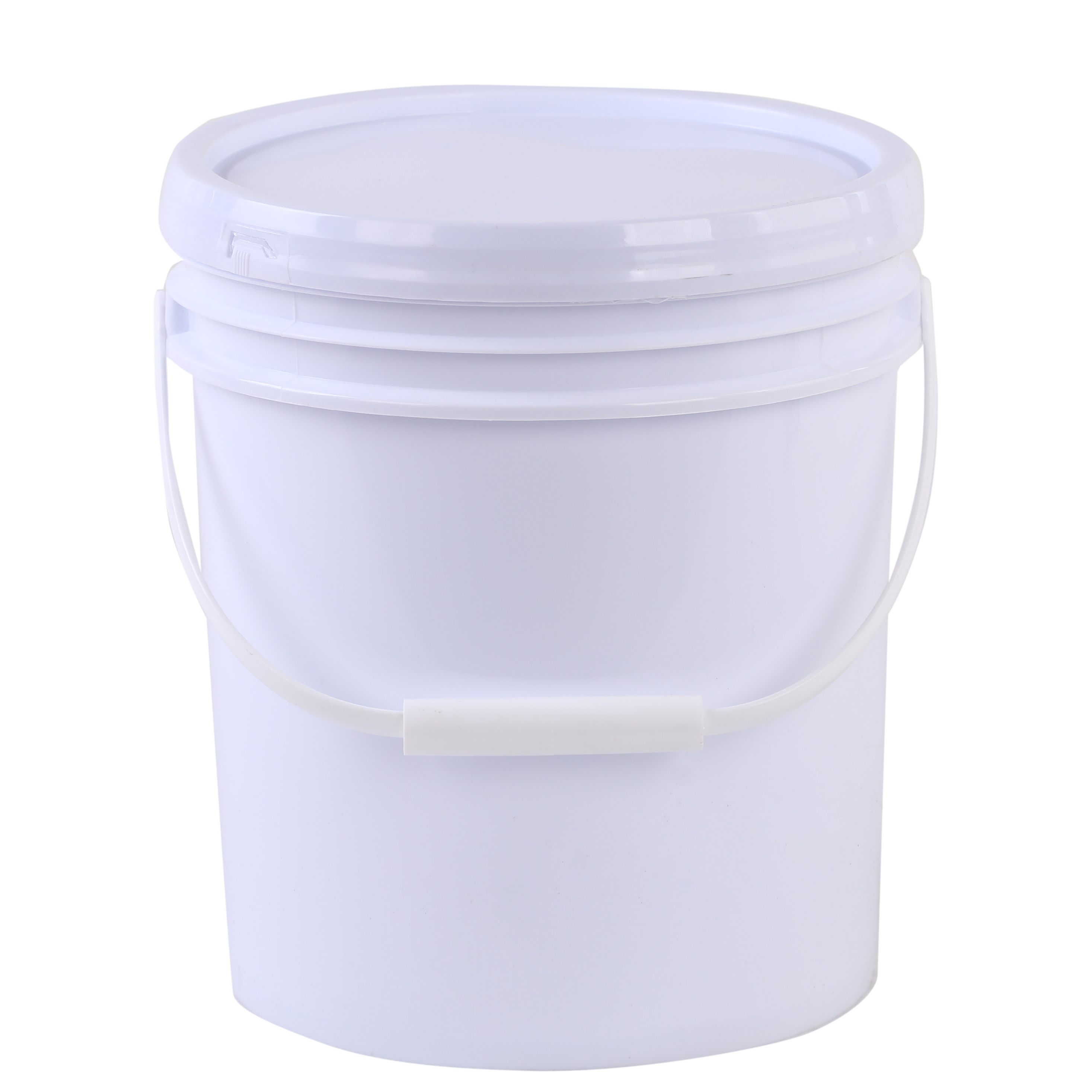 Cheap small large 20L 5 gallon food grade safe white plastic buckets with lids handle plastic pail