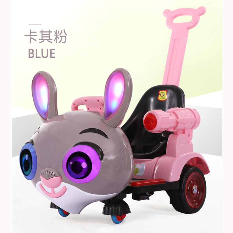 pink and green two colours toddler toy cute electric cars for kids LED headlights 12V battery