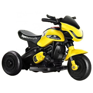 6V 4A Children's Electric Motorcycle 380 Powered Three-Wheeled Ride-On Toy for Boys and Kids Aged 2-4 Years Motorbike for Kids