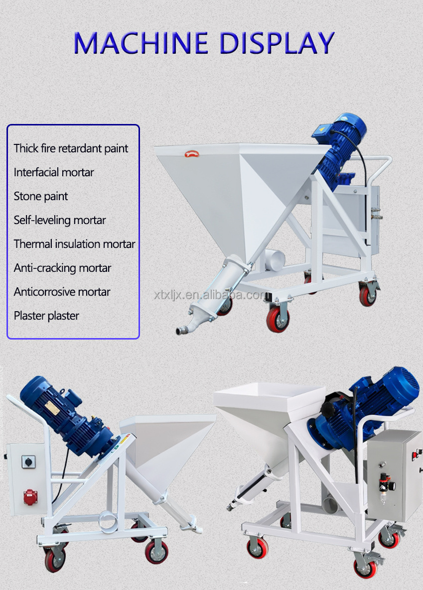 Xieli Machinery Fireproof coating, real stone paint, exterior wall putty powder spraying machine