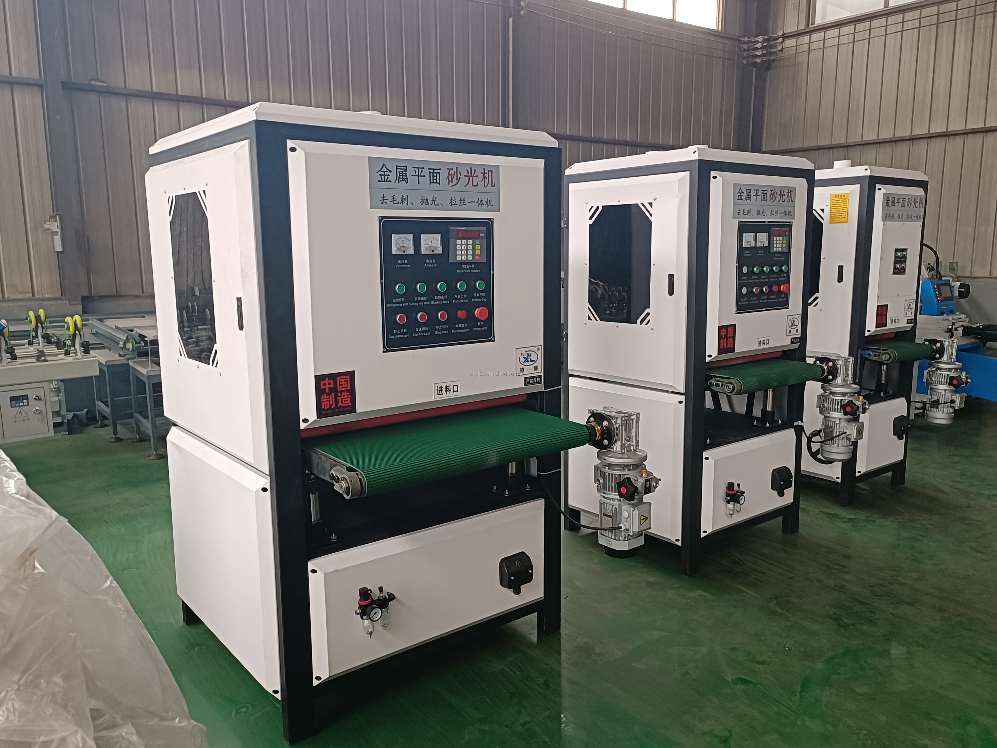 Xieli Machinery Aluminium Sheet Surface Grinding Buffing Flat Polishing Machine manufactures