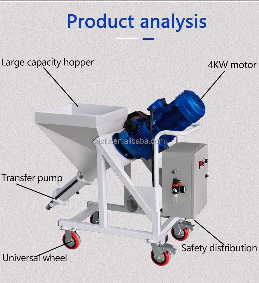 Xieli Machinery Fireproof coating, real stone paint, exterior wall putty powder spraying machine