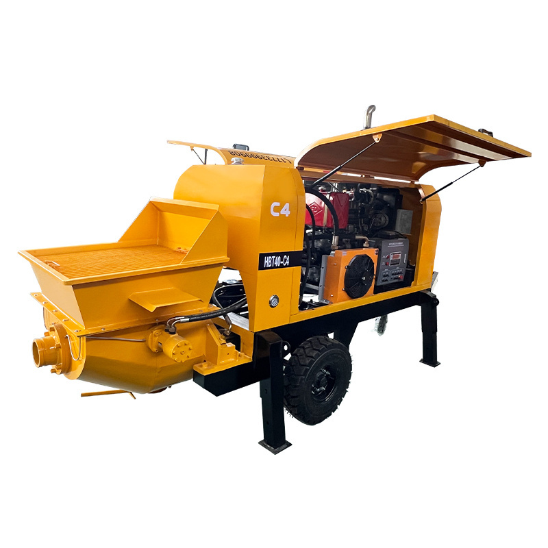 CE Diesel Engine Mini Small Truck Concrete Pump Machine Concrete Mixer with Pump