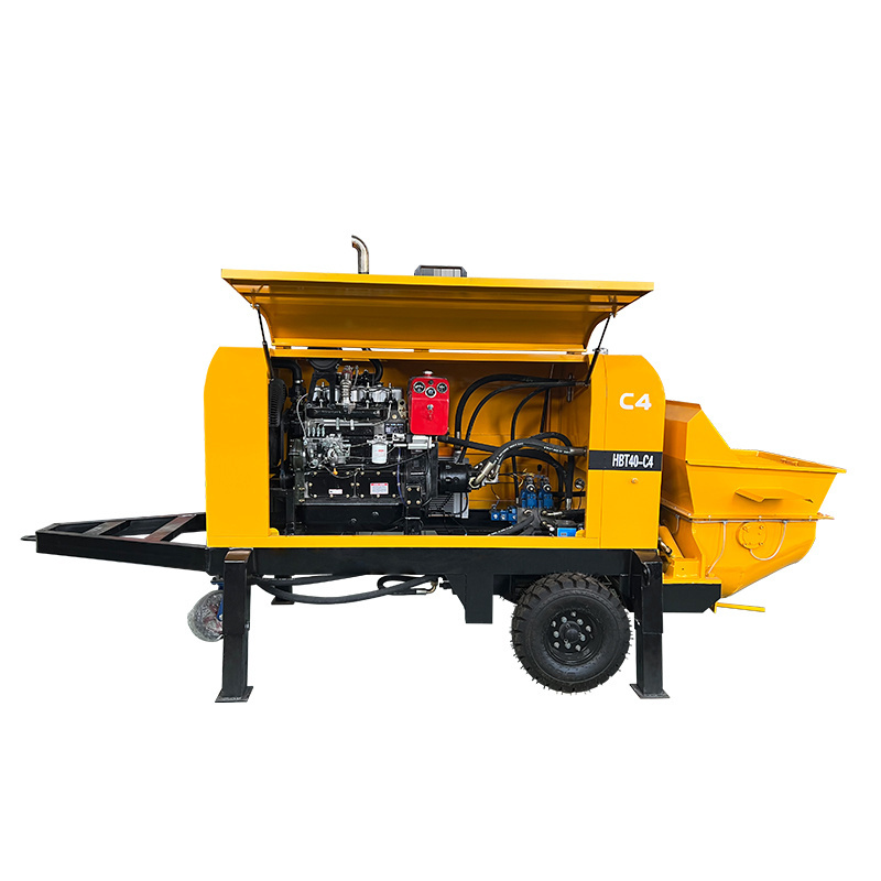 CE Diesel Engine Mini Small Truck Concrete Pump Machine Concrete Mixer with Pump