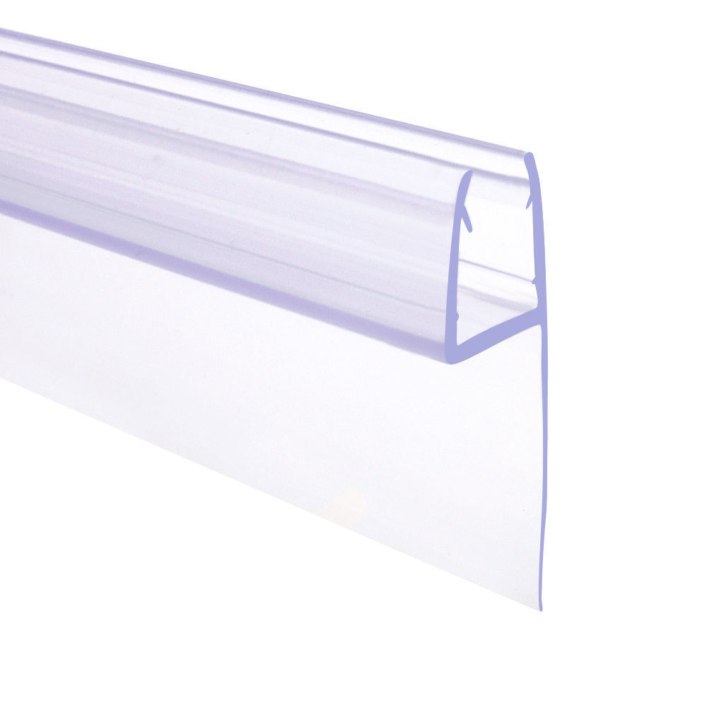 Bathroom Waterproof Edge Glass Plastic Pvc Rubber Guard Clear Plastic Shower Door Seal Strip