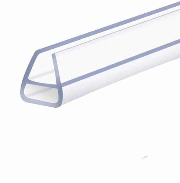 Bathroom Waterproof Edge Glass Plastic Pvc Rubber Guard Clear Plastic Shower Door Seal Strip