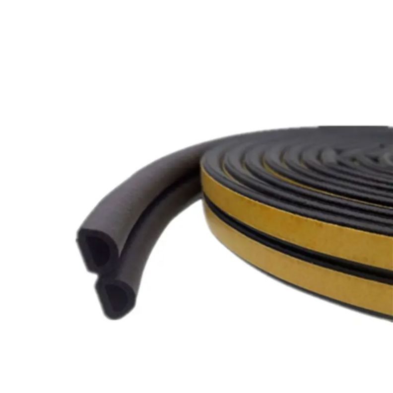 Waterproof self adhesive B/D shape rubber seal strip EPDM rubber weatherstrip for window and door