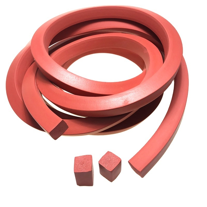 Extruded High Temperature Resistant Rubber Square Silicone EPDM Rubber Foam Sponge Door Gasket Sealing Strip