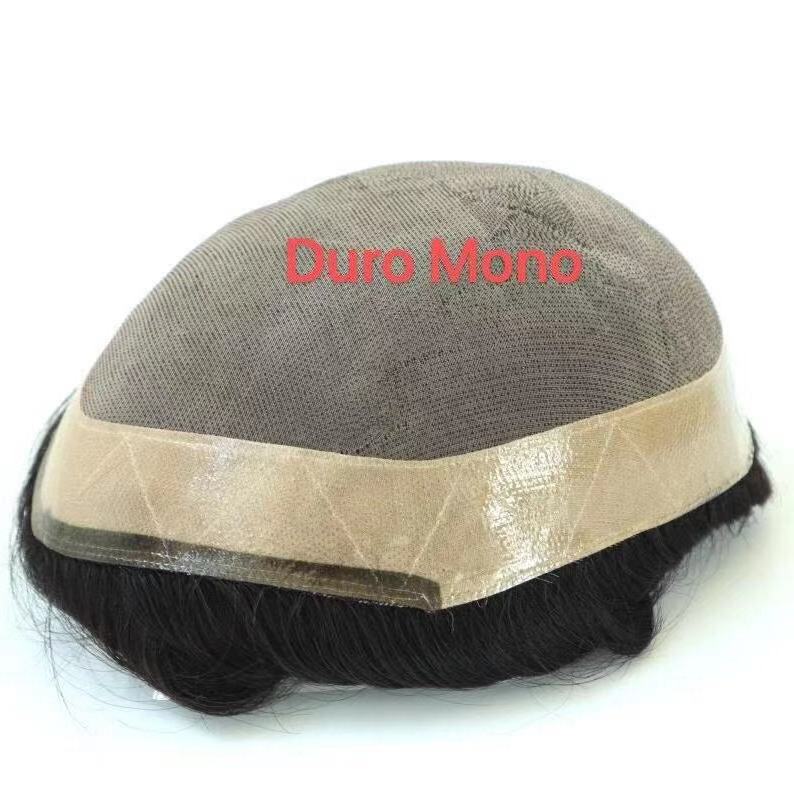 fine mono wholesale   indian remy  toupee for black men human hair