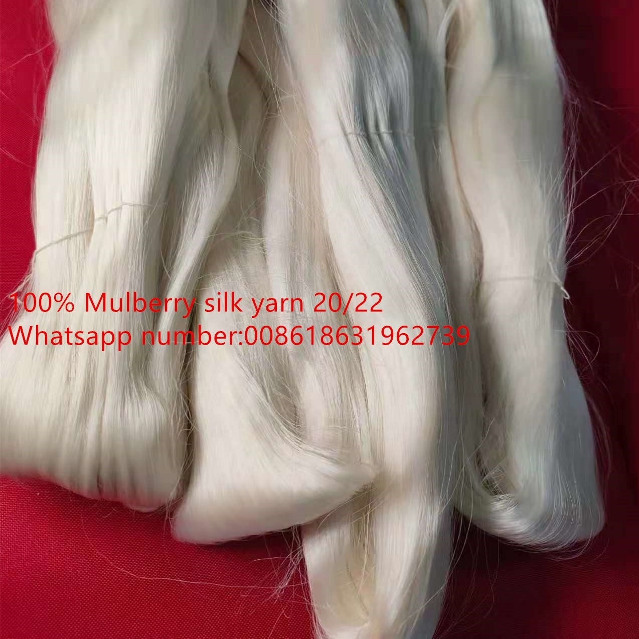 Factory Wholesale Undyed Raw Silk Mulberry Raw Silk Yarn 20/22D 4A Grade