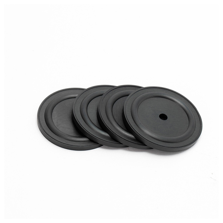 Custom Nitrile NBR EPDM FKM Rubber gasket  Diaphragm with Fabric Reinforced  Seals Gasket rubber part