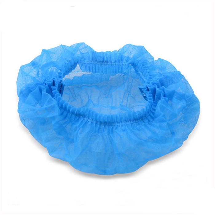 Single Double Elastic Nurse Cap Disposable Non Woven Strip Clip Cap Bouffant Surgical Mob Cap