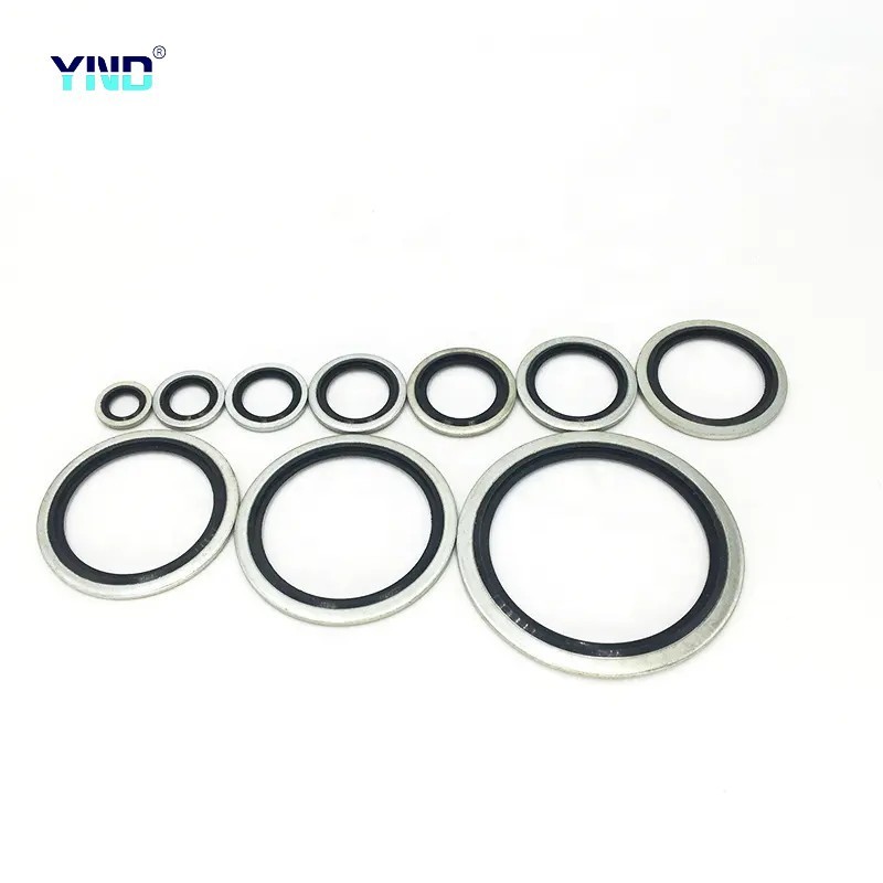 China Factory Good Quality Rubber Metal ring NBR BSP G1/2 factory supply rubber seal Bonded Seal