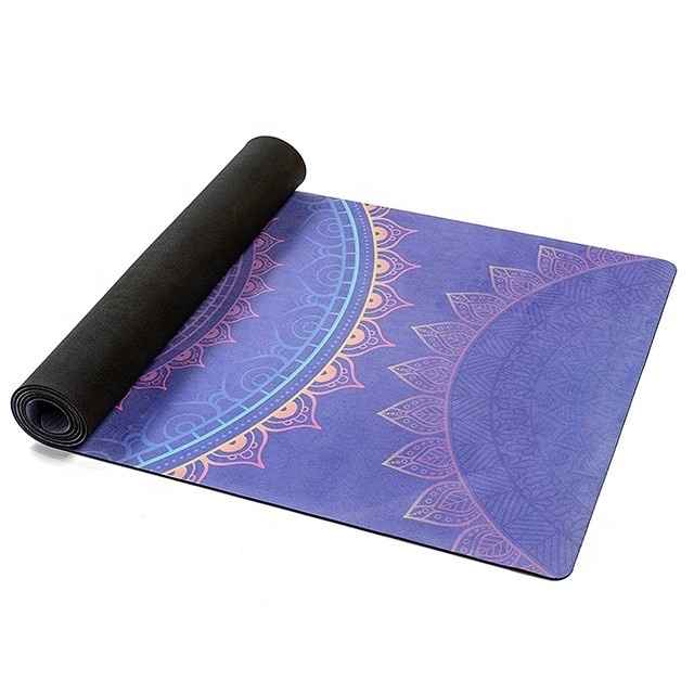 Suede microfiber Yoga Mat , Eco Friendly rubber Non Slip YOGA MAT for Exercise, Yoga, and Pilates