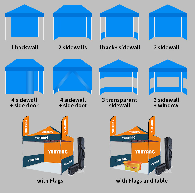 Supplier custom size aluminum frame 10 x 20 10 x 30 trade show tent canopy pop up tent waterproof Exhibition tents