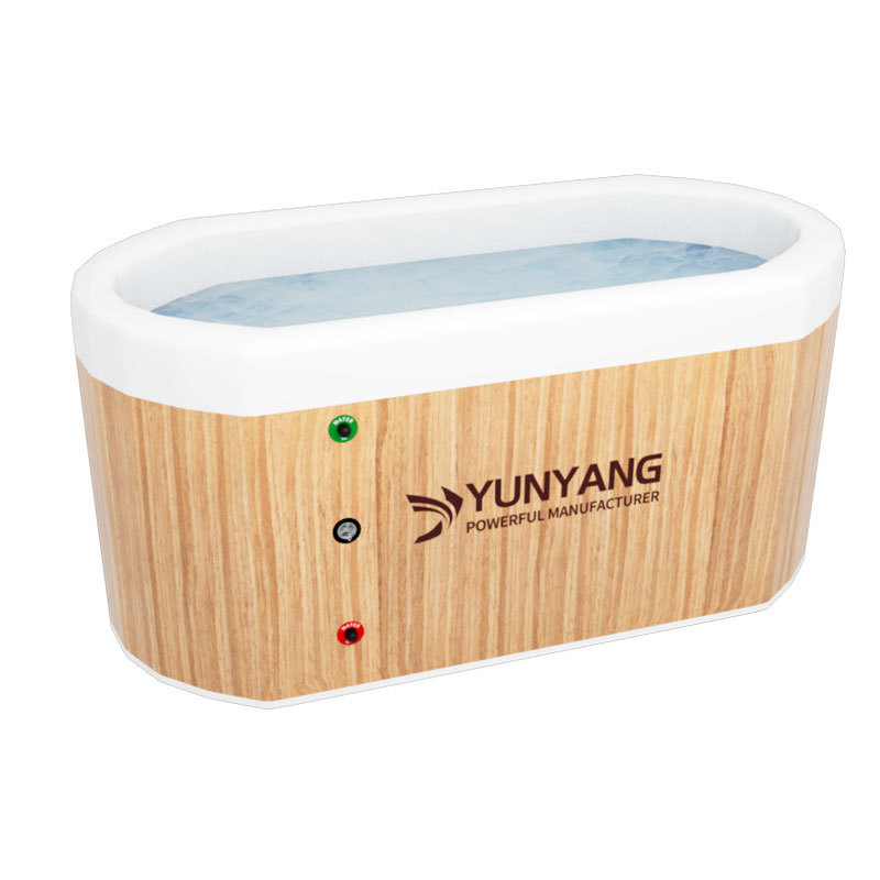 Deep single person inflatable pool cold water plunge ice bath recovery therapy ice barrel tub with chiller inflatable pool