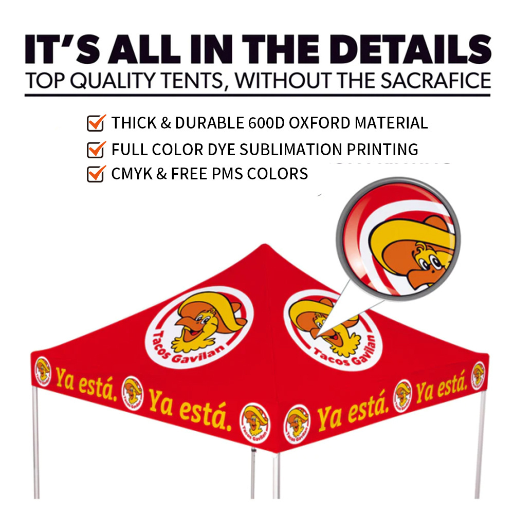 2024 new design Custom Printing marquee gazebo 10x10 tent canopy trade show tent Steel Frame Canopy Display cheap al pop up tent