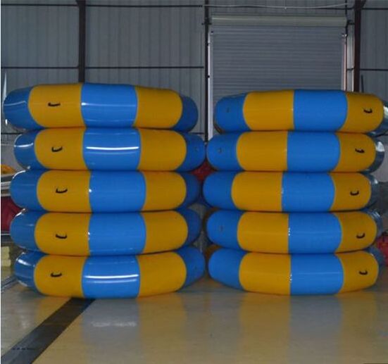 Round Shape Inflatable Water Jumping Trampoline park Inflatable Water Floating Bed for Water entertainment equipment