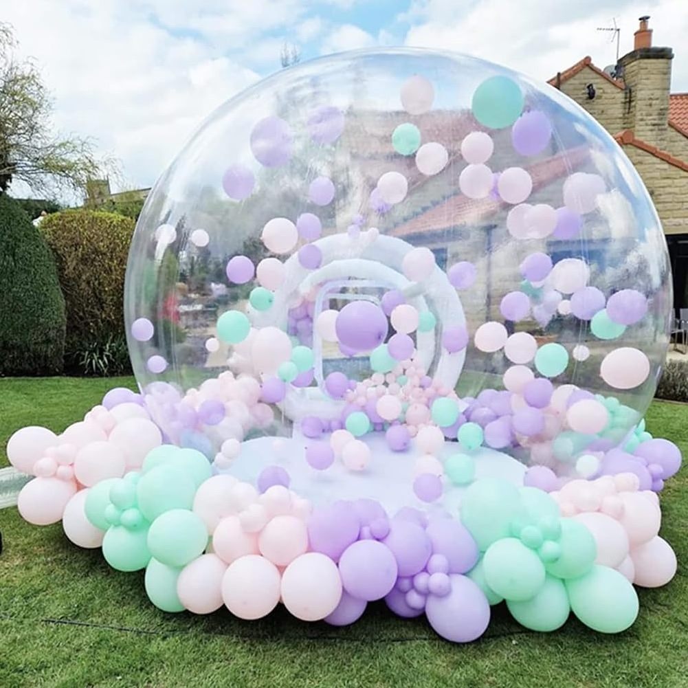 transparent inflatable bounce house balloons inflatable bubble PVC house for kids bubble tent bouncy bubble tent balloon dome