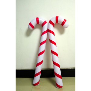 PVC inflatable crutches christmas walking stick toys stage performance decoration props for kids