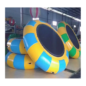 Round Shape Inflatable Water Jumping Trampoline park Inflatable Water Floating Bed for Water entertainment equipment