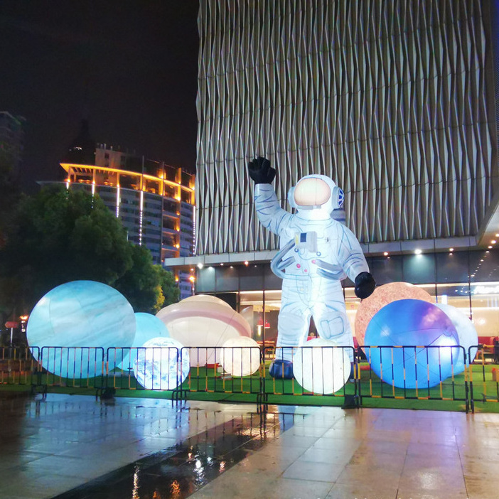 Advertising Oxford Inflatable Astronaut Mascot Space Man Model Giant Inflatable Astronaut With Led Lighting