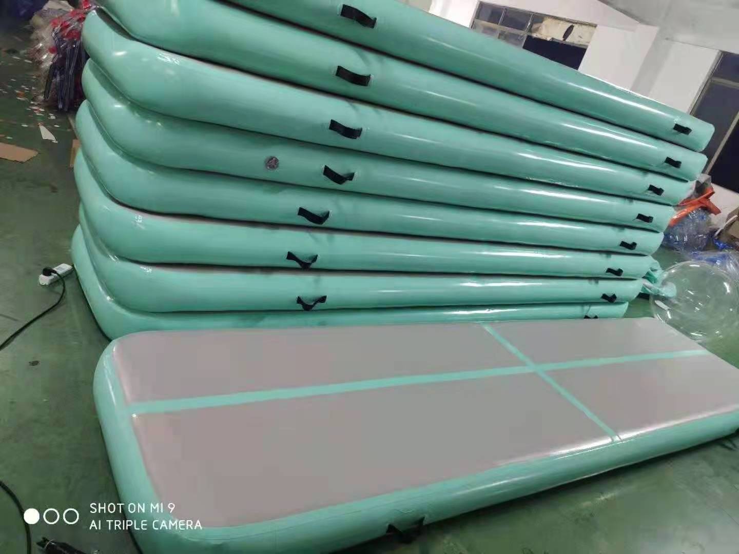 Inflatable airtrack for gym Air track cheap gymnastic equipment gym training floor mat inflatable air tumble track for sale