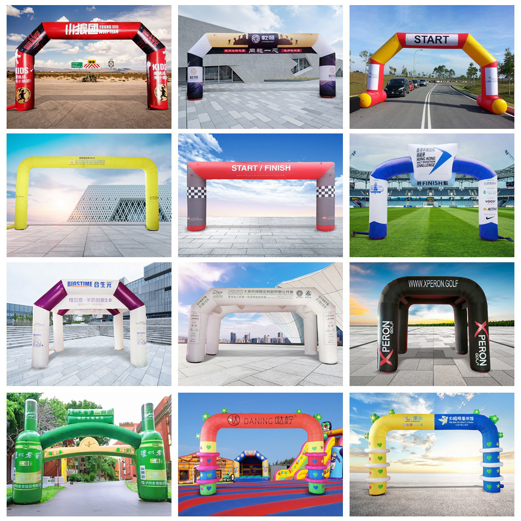 3-10m outdoor Custom Advertising Inflatable Arch Bicycle Inflatable Start line Arches Inflatable Race Arch