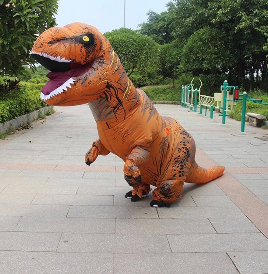 manufacturers T REX dinosaur Costume latex body inflation suits chub dragon inflatable dinosaur costume