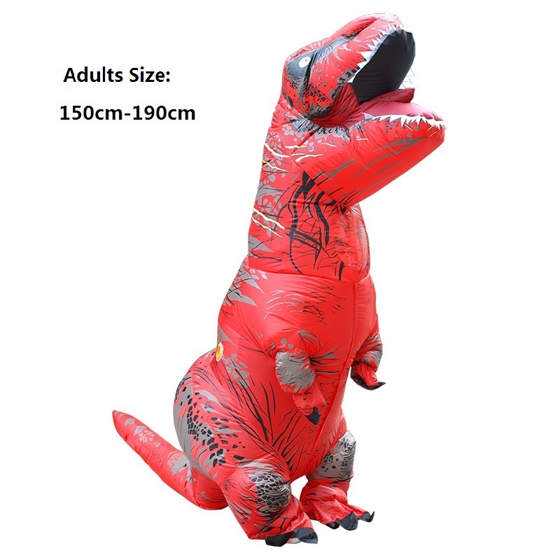 Wholesale Custom Halloween Party Cosplay T-rex Mascot Dino Costume Trex Blow Up Suit Inflatable T Rex Dinosaur Costume For Adult