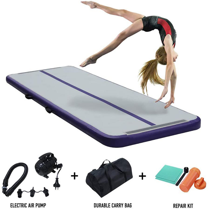 Inflatable airtrack for gym Air track cheap gymnastic equipment gym training floor mat inflatable air tumble track for sale