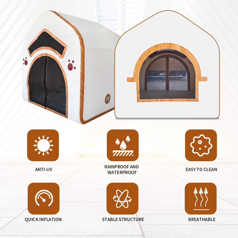 New Dog Outdoor House Cheap Dog Houses Inflatable Dog Kennel For Outdoor And Travel Crate inflatable pet house