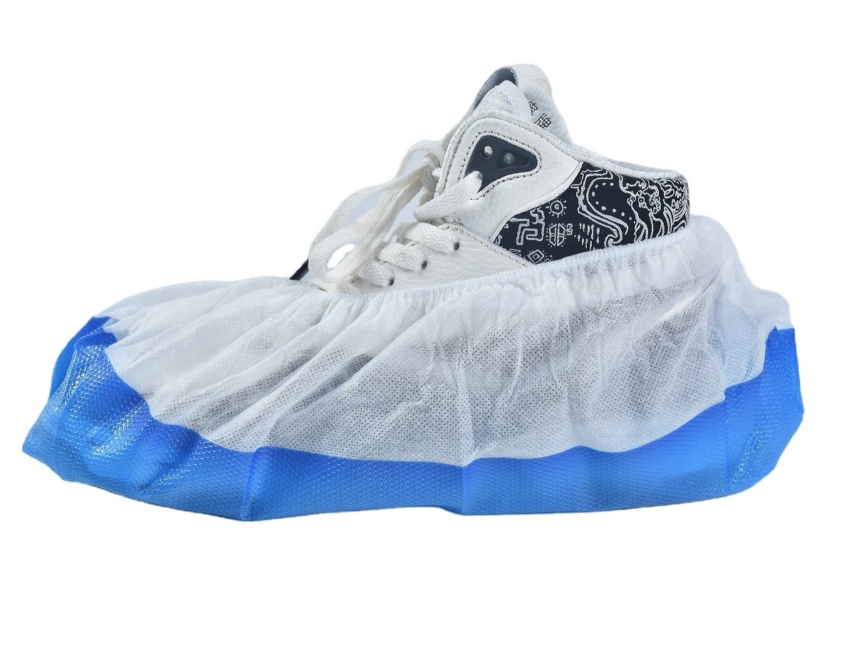 Non sterile Personal protection CPE+PP Shoe Cover Abrasion Resistant waterproof rainproof shoe cover for travel