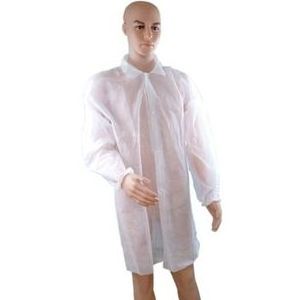 Nonwoven working suit/ disposable chemical resistant lab coats with knitted cuff\nonwoven surgical gown