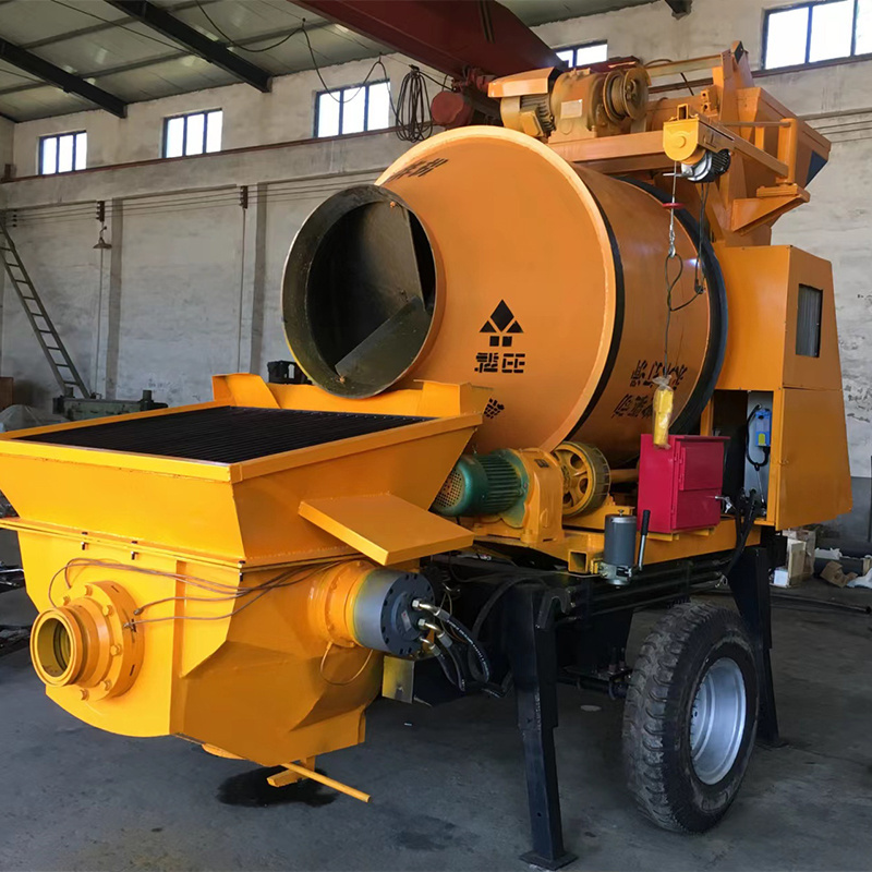 Mobile Self Loading Automatic Concrete Mixer with Pump