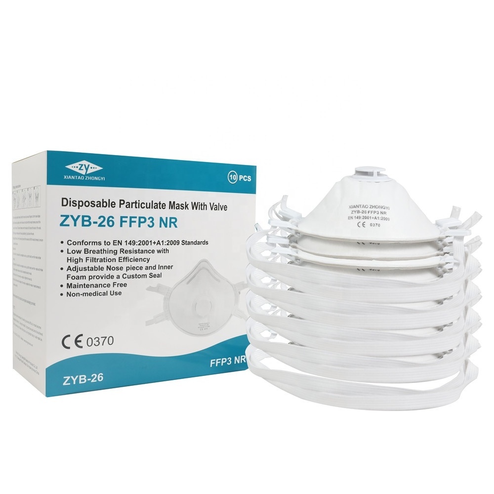 EN149:2001 disposable FFP3 respirator dust mask equal to NIOSH N99