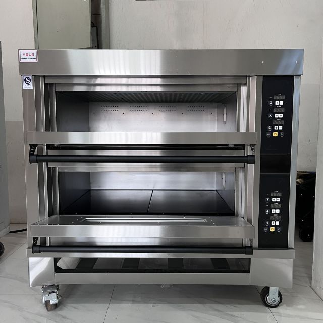 Electric Bakery Workshop Commercial Stainless Steel Bread Deck Baking Oven Automatic Tunnel Oven