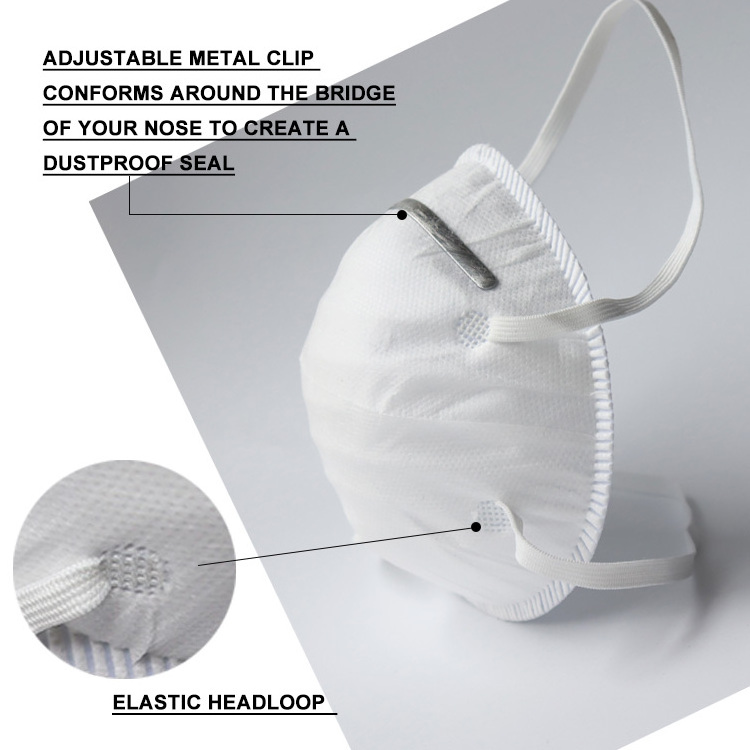 FFP2 Mask With Logo Easy Breathing Cup Dust Face Mask Disposable Filter Nose Mask FFP2 En 149