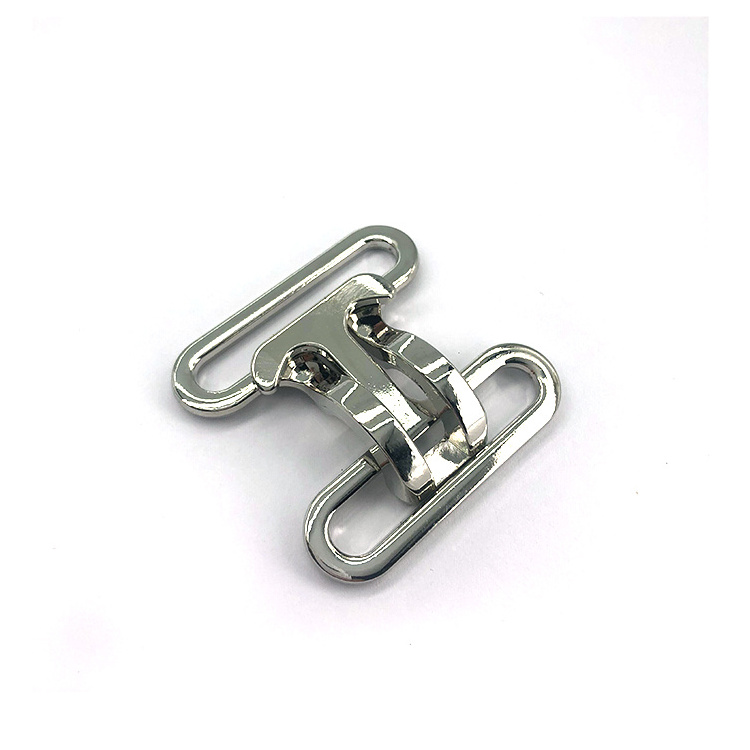 Wholesale Two Pieces Joint Silver Metal Alloy Interlocking Buckle for Belt