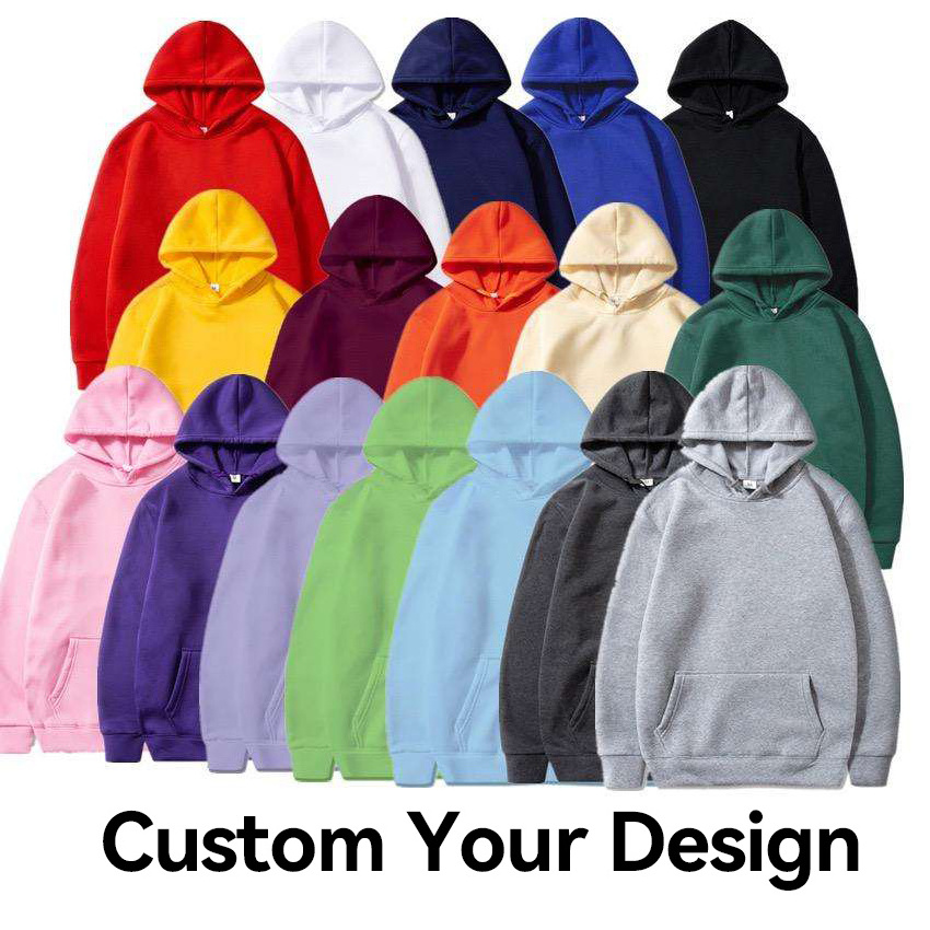 Wholesale 500 Gsm Heavyweight  100% Cotton Hoodie  Pullover Sweatshirt Men Hoodies Oversized Custom Women Hoodies