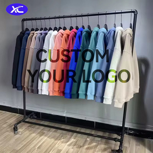 Wholesale 500 Gsm Heavyweight  100% Cotton Hoodie  Pullover Sweatshirt Men Hoodies Oversized Custom Women Hoodies